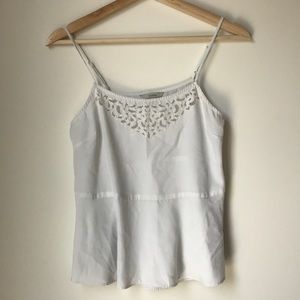 Guess White Peplum Top